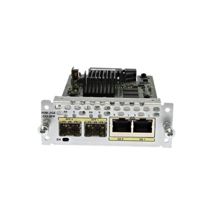 Cisco NIM-2GE-CU-SFP 2 Ports WAN Network Interface Expansion - Image 1