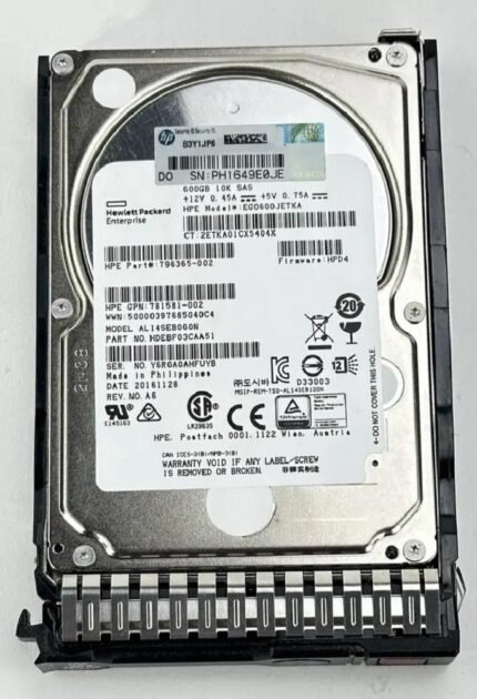 NEW | HPE J9F46A Enterprise Hard drive 600 GB SAS 12Gb/s New F/s