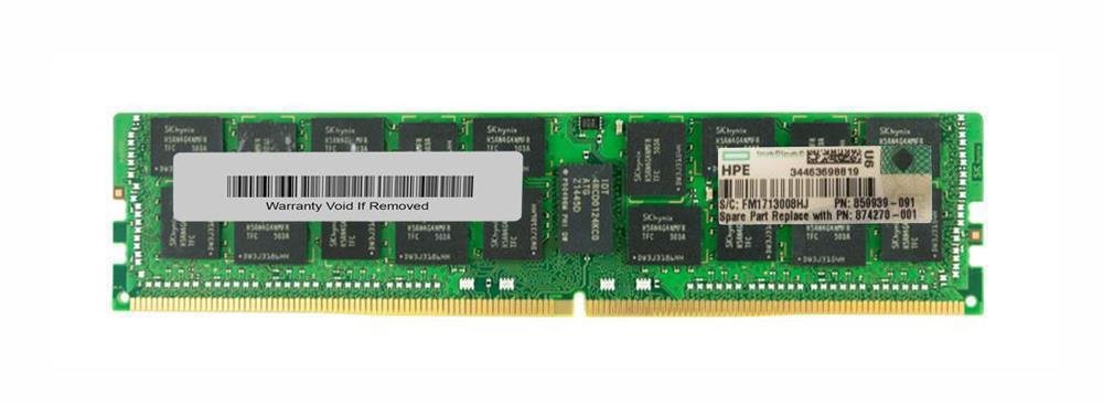 280038.jpg HPE 859992-B21 64GB PC4-19200 DDR4-2400MHz 4Rx4 ECC memory - Image 1