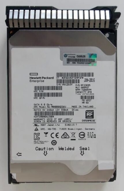 Refurbished | HPE 826553-001 Midline Hard drive 8 TB SATA 6Gb/s Refurbished
