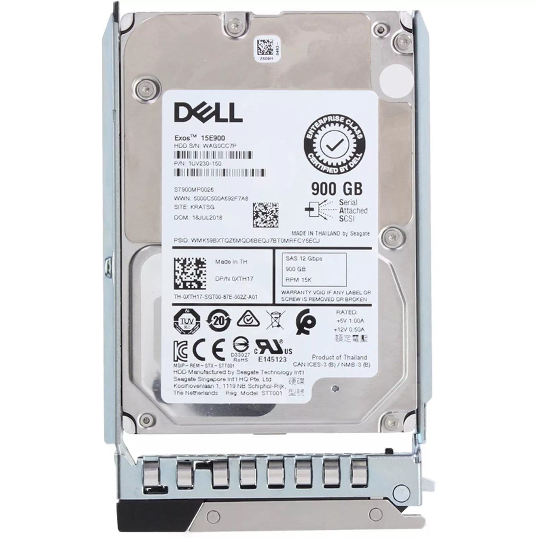 313262.jpg NEW | Dell XTH17 900GB 15K SAS 12Gbps 512n 2.5inch Hot-Plug Hard Drive 14G - Image 1