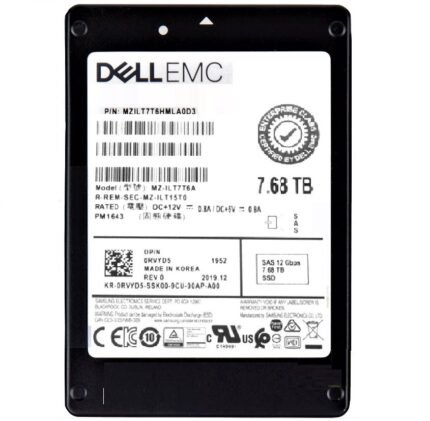 Refurbished | Samsung PM1643 MZILT7T6HMLA0D3 Read Intensive SSD 7.68 TB SAS 12Gb/s DELL OEM Refurbished
