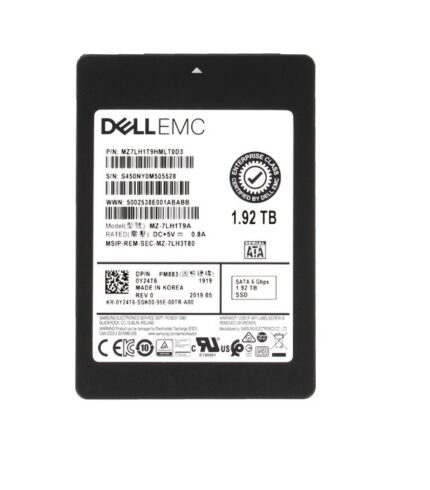 Refurbished | Samsung PM883 MZ7LH1T9HMLT0D3 Read Intensive SSD 1.92 TB SATA 6Gb/s DELL OEM Refurbished