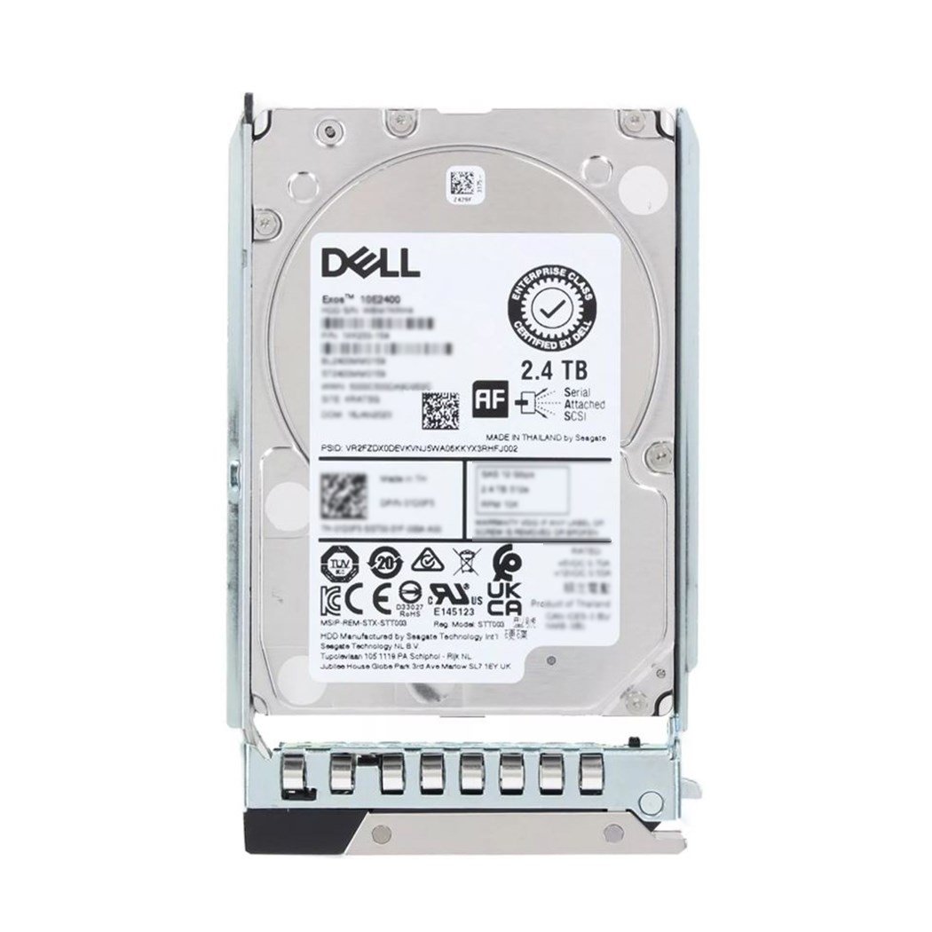 317354.jpg NEW | Dell 400-AXIC 2.4TB 10K SAS 12Gbps 512e 256MB 2.5" Hot-Plug Hard Drive with Tray - Image 1