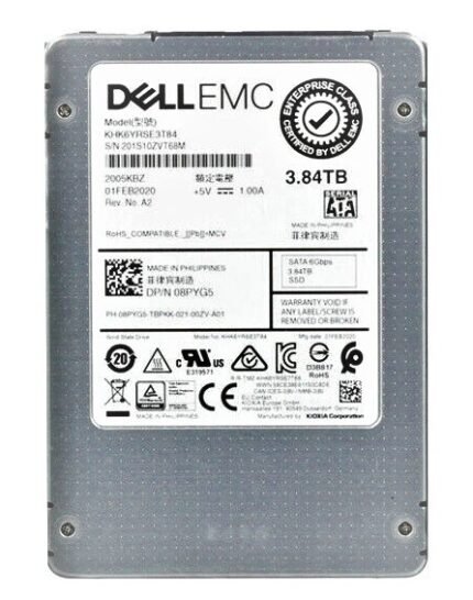 Refurbished | Kioxia HK6 KHK6YRSE3T84 Read Intensive SSD 3.84 TB SATA 6Gb/s DELL OEM Refurbished