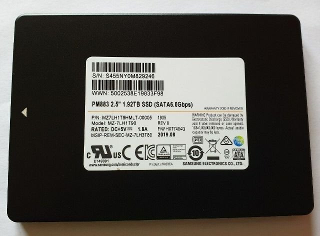 Processed By eBay with ImageMagick, z1.1.0. ||B2 Refurbished | Samsung MZ-7LH1T90 PM883 1.92 Tb SATA 6Gbps 2.5inch SSD - Image 1