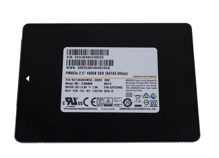 331902.jpg Refurbished | Samsung PM863a MZ-7LM480N - SSD - 480 GB - SATA 6Gb/s Refurbished - Image 1