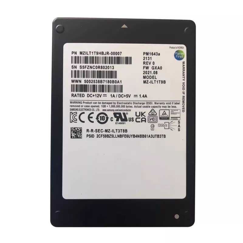 332148.jpg NEW | Samsung PM1643a MZILT1T9HBJR-00007 SSD 1.92 TB SAS 12Gb/s Brand New - Image 1