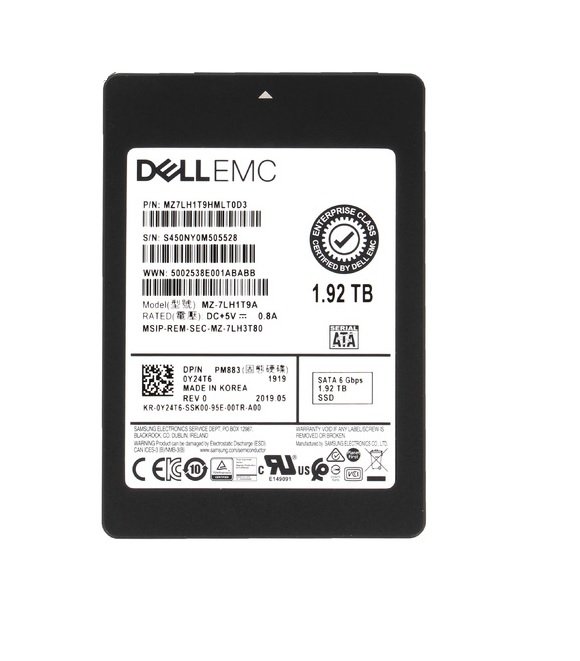 334795.jpg Refurbished | Samsung PM883 MZ-7LH1T9A Read Intensive SSD 1.92 TB SATA 6Gb/s DELL OEM Refurbished - Image 1
