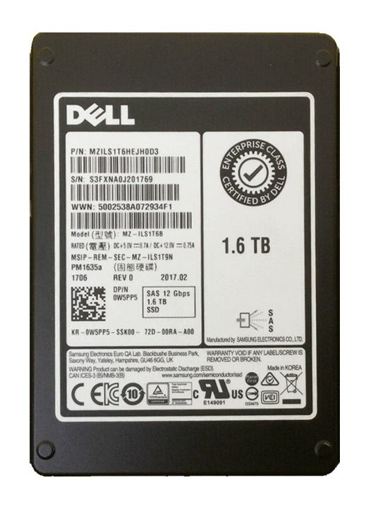 340709.jpg Refurbished | Samsung MZILS1T6HEJH-000D3 1.6Tb Sas 12Gbps 2.5inch Ssd Dell Oem - Image 1