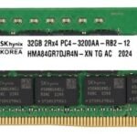 Hynix HMA84GR7DJR4N-XN 32GB PC4-25600 DDR4 3200MT/s 2Rx4 ECC Memory New