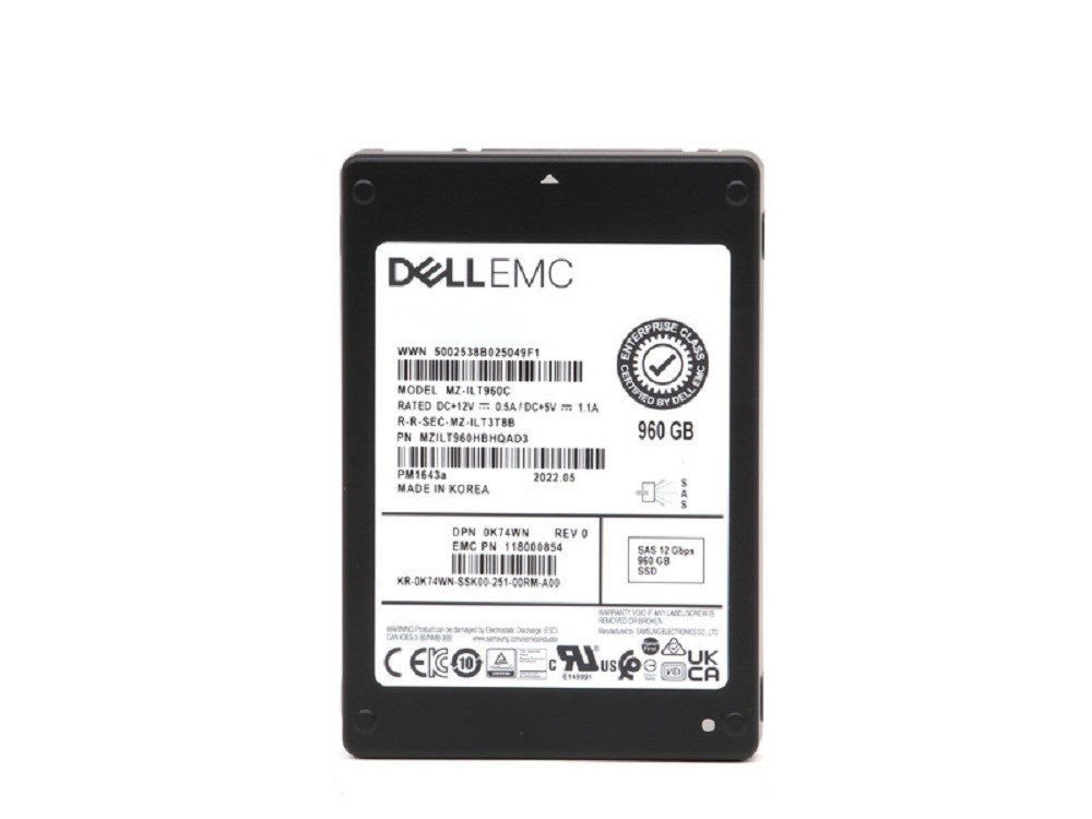 347104.jpg Refurbished | Samsung PM1643a MZ-ILT960C Read Intensive SSD 960 GB SAS 12Gb/s DELL OEM Refurbished - Image 1