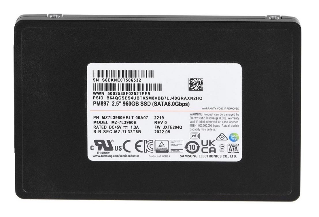 347703.jpg NEW | Samsung PM897 MZ7L3960HBLT SSD 960 GB SATA 6Gb/s Brand New - Image 1