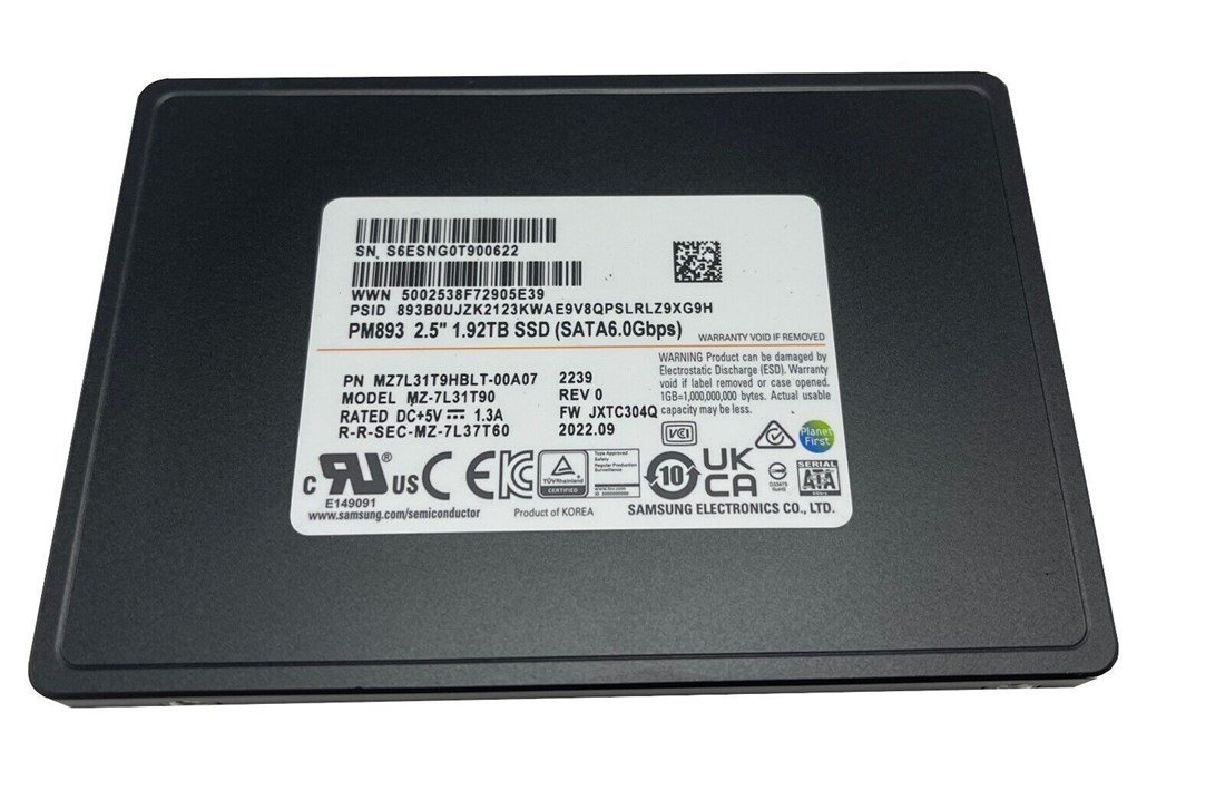 Processed By eBay with ImageMagick, z1.1.0. ||B2 NEW | Samsung PM893 MZ7L31T9HBLT-00A07 SSD 1.92 TB SATA 6Gb/s Brand New - Image 1