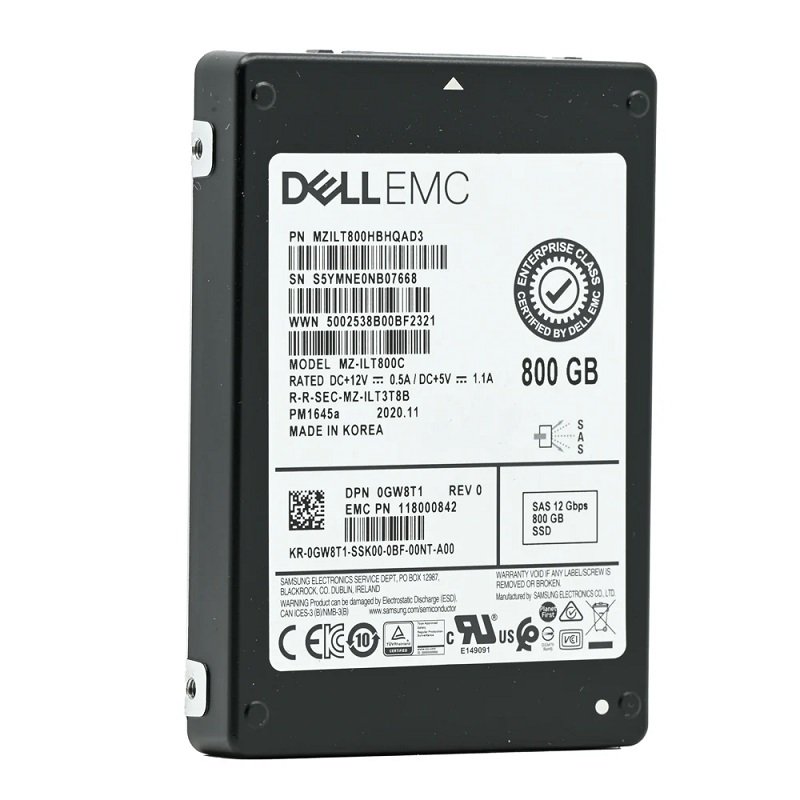 348215.jpg Refurbished | Samsung PM1645a MZ-ILT800C Mixed Use SSD 800 GB SAS 12Gb/s DELL OEM Refurbished - Image 1