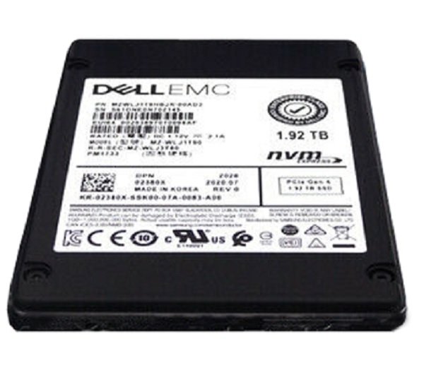 348663.jpg Refurbished | Samsung PM1733 MZWLJ1T9HBJR-00AD3 SSD 1.92 TB PCIe 4.0 x4 (NVMe) DELL OEM Refurbished - Image 1