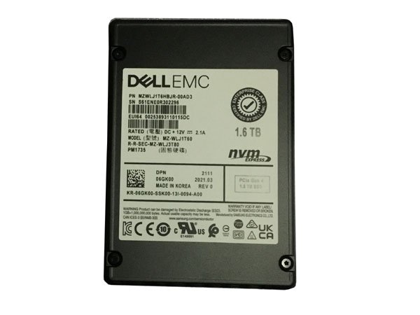 348665.jpg Refurbished | Samsung PM1735 MZ-WLJ1T60 Mixed Use SSD 1.6 TB PCIe 4.0 X8 (NVMe) DELL OEM Refurbished - Image 1