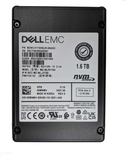 Refurbished | Samsung PM1735 MZWLR1T6HBJR-00AD3 Mixed Use SSD 1.6 TB PCIe 4.0 x8 (NVMe) DELL OEM Refurbished