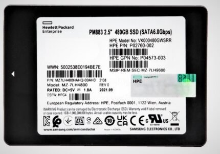 NEW | Samsung PM883 MZ7LH480HAHQ-00AH3 Read Intensive SSD 480 GB SATA 6Gb/s HPE OEM Brand New