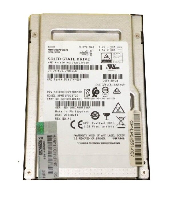353130.jpg Refurbished | Kioxia PM5-V SDFBC04CAA01 SSD SAS 12Gbps 3.2 TB HPE OEM Refurbished - Image 1
