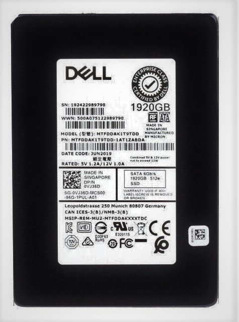 356153.jpg Refurbished | Micron 5200 PRO MTFDDAK1T9TDD-1AT1ZABDA SSD 1.92 TB SATA 6Gb/s DELL OEM Refurbished - Image 1