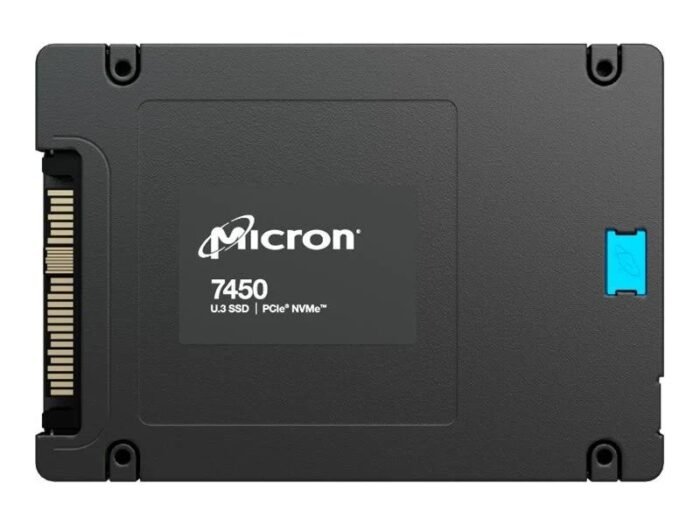 NEW | Micron 7450 Max MTFDKCC6T4TFS-1BC1ZABYY 6.4TB U.3 15mm 2.5-Inch PCIe 4.0 (NVMe) SSD - Image 1