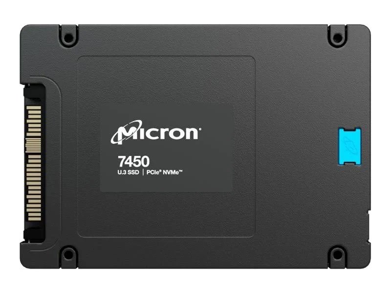 356796.jpg NEW | Micron 7450 Pro MTFDKCB3T8TFR-1BC1ZABYY 3.84TB U.3 7mm 2.5-Inch PCIe 4.0 (NVMe) SSD - Image 1