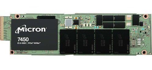 356820.jpg NEW | Micron 7450 Pro MTFDKBZ7T6TFR-1BC15ABYY 7.68TB E1.S 5.9mm PCIe 4.0 (NVMe) Sed Solid State Drive - Image 1