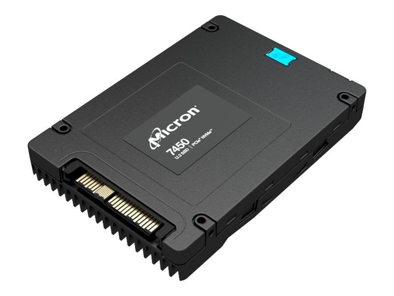 356830.jpg NEW | Micron 7450 Max MTFDKCC6T4TFS-1BC15A 6.4TB U.3 PCIe 4.0 (NVMe) SED SSD - Image 1