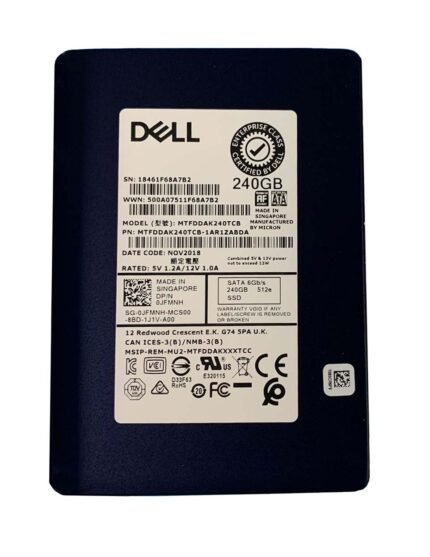 Refurbished | MICRON MTFDDAK240TCB-1AR1ZABDA 240GB SATA-6GBPS 2.5inch Dell OEM SSD