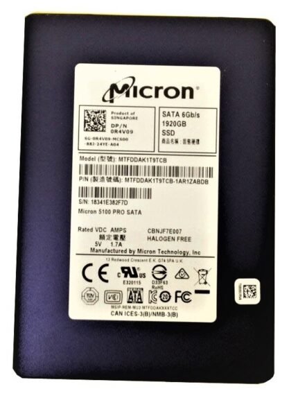 Refurbished | Micron 5100 PRO MTFDDAK1T9TCB-1AR1ZABDB SSD 1.92 TB SATA 6Gb/s DELL OEM Refurbished