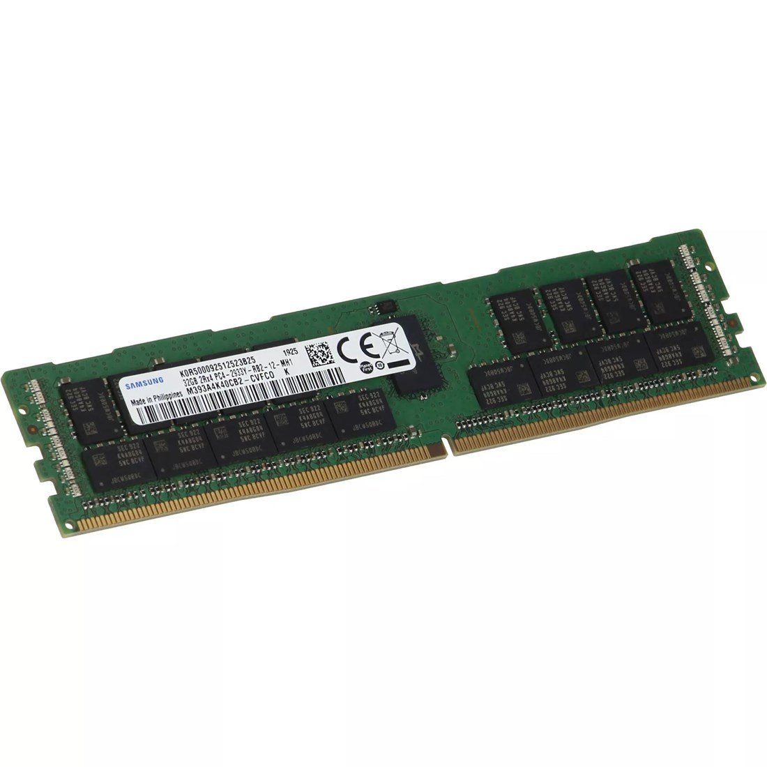 371922.jpg Samsung M393A4K40CB2-CVFCQ 32GB PC4-23400 DDR4-2933 2RX4 Ecc Registered Memory New - Image 1