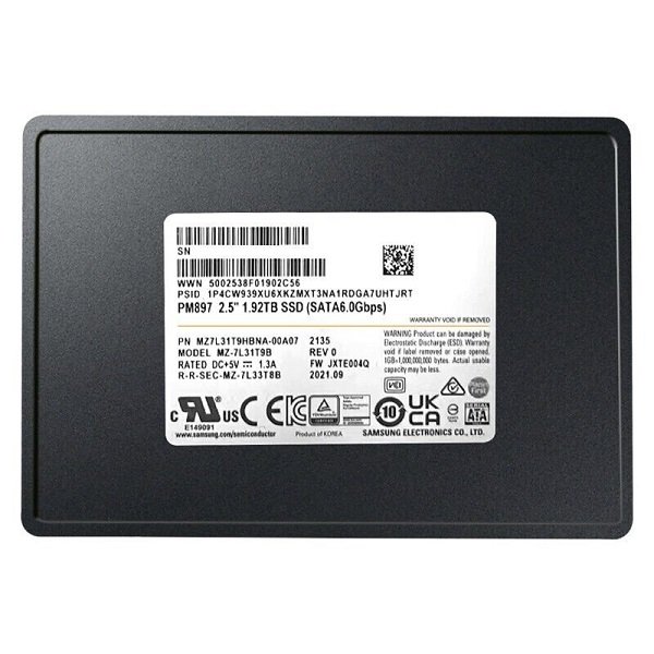 376896.jpg Refurbished | Samsung PM897 MZ-7L31T9B SSD 1.92 TB SATA 6Gb/s Refurbished - Image 1