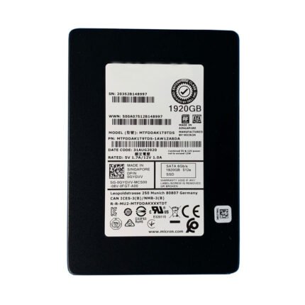 Refurbished | Micron MTFDDAK1T9TDS-1AW1ZABDA 1.92Tb 5300 Pro Sata-6Gbps 2.5Inch TCG Ssd