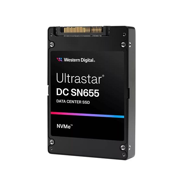 381173.jpg NEW | WD 0TS2458 Ultrastar DC SN655 3.84TB PCIe Gen4, NVMe 1.4b U.3 15mm SE SSD - Image 1