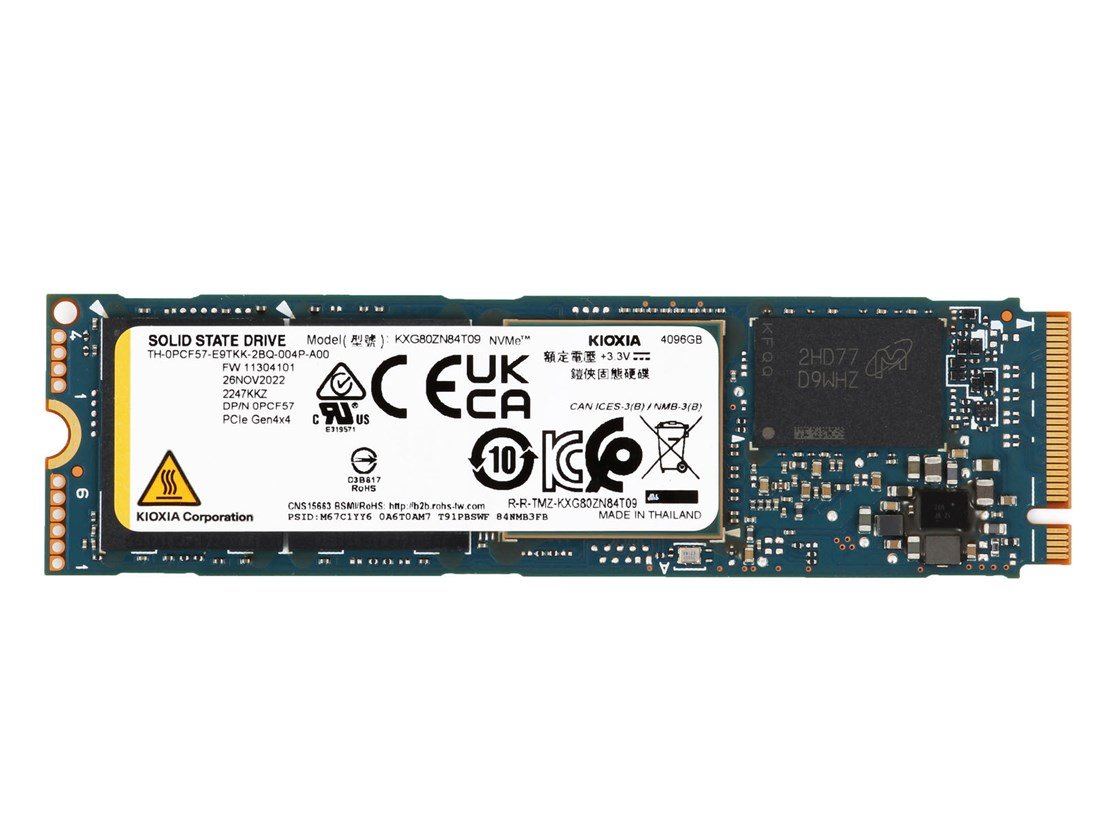 388354.jpg Refurbished | Dell PCF57 4TB PCIe Gen4 NVMe M.2 2280 XG8 Series SSD - Image 1